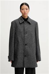 ΜΑΛΛΙΝΟ ΠΑΛΤΟ ΧΡΩΜΑ: ΓΚΡΙ, M0BA308F BALLY