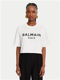 T-SHIRT BF1EE020BB02 ΛΕΥΚΟ RELAXED FIT BALMAIN από το MODIVO