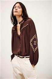 ΓΥΝΑΙΚΕΙΑ ΜΠΛΟΥΖΑ OVERSIZED ΜΕ BOHO ΛΕΠΤΟΜΕΡΕΙΕΣ ''TATE'' - 1H25TATE ΚΑΦΕ BA&SH