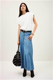 ΓΥΝΑΙΚΕΙΑ MAXI ΦΟΥΣΤΑ DENIM ΜΕ ΚΟΥΜΠΙΑ ''LADDIE'' - 1H25LADD DENIM BLUE BA&SH
