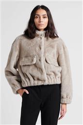 ΓΥΝΑΙΚΕΙΟ JACKET ΑΠΟ FAUX ΓΟΥΝΑ ''PAROS'' - 1H23PARO ΓΚΡΙ BA&SH