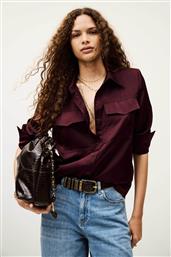 ΓΥΝΑΙΚΕΙΟ ΠΟΥΚΑΜΙΣΟ LOOSE FIT ΜΕ ΤΣΕΠΕΣ ΣΤΟ ΣΤΗΘΟΣ ''CANOLI'' - 1H25CANO ΜΠΟΡΝΤΟ BA&SH