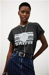 ΓΥΝΑΙΚΕΙΟ T-SHIRT ΜΕ LETTER PRINT ''REESE'' - 1H25REES ΜΑΥΡΟ BA&SH
