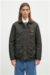 ΜΠΟΥΦΑΝ ANGLER WAX JACKET ΧΡΩΜΑ: ΠΡΑΣΙΝΟ, MWX2348 BARBOUR