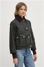 ΜΠΟΥΦΑΝ CROPPED BEADNELL WAX ΧΡΩΜΑ: ΠΡΑΣΙΝΟ, LWX1403 BARBOUR