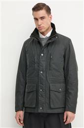 ΜΠΟΥΦΑΝ FALSTONE WAX JACKET ΧΡΩΜΑ: ΠΡΑΣΙΝΟ, MWX2346 BARBOUR