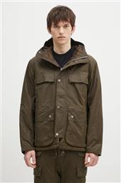 ΜΠΟΥΦΑΝ RE-ENGINEERED DURHAM WAX JACKET ΧΡΩΜΑ: ΚΑΦΕ, MWX2332 BARBOUR