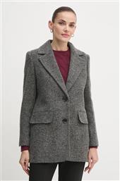 ΜΑΛΛΙΝΟ ΠΑΛΤΟ PAULETTE MENSY JACKET ΧΡΩΜΑ: ΓΚΡΙ, LTA0122 BARBOUR