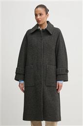 ΜΑΛΛΙΝΟ ΠΑΛΤΟ VERONICA WOOL CAR COAT ΧΡΩΜΑ: ΓΚΡΙ, LWO0238 BARBOUR