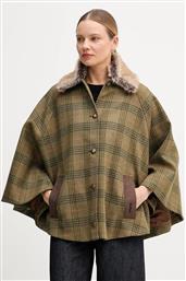 ΜΑΛΛΙΝΟ ΠΟΝΤΣΟ LILY ΧΡΩΜΑ: ΠΡΑΣΙΝΟ, LWO0253 BARBOUR