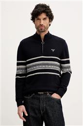 ΜΑΛΛΙΝΟ ΠΟΥΛΟΒΕΡ KEPWICK ΑΝΔΡΙΚΟ, ΧΡΩΜΑ: ΝΑΥΤΙΚΟ ΜΠΛΕ, MKN1708 BARBOUR