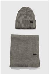 ΣΕΤ CRIMDON BEANIE & SCARF GIFT SET ΧΡΩΜΑ: ΓΚΡΙ MGS0019 BARBOUR