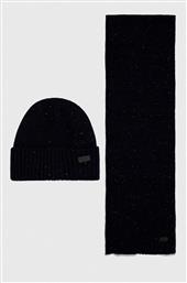 ΣΚΟΥΦΟΣ ΚΑΙ ΚΑΣΚΟΛ CARLTON FLECK BEANIE & SCARF GIFT SET ΧΡΩΜΑ: ΝΑΥΤΙΚΟ ΜΠΛΕ MGS0047 BARBOUR