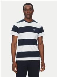 T-SHIRT WHALTON MTS1255NY91 ΣΚΟΥΡΟ ΜΠΛΕ TAILORED FIT BARBOUR