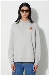 ΒΑΜΒΑΚΕΡΗ ΜΠΛΟΥΖΑ X MAISON KITSUNE FOX HEAD HOODIE ΧΡΩΜΑ: ΓΚΡΙ, ΜΕ ΚΟΥΚΟΥΛΑ, MOL0569 MOL0569 F3MOL0569 BARBOUR