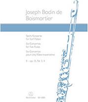 BOISMORTIER - CONCERTOS FOR 5 FLUTES OP.15/3,4 BARENREITER