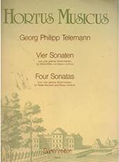 FOUR SONATAS FOR FLUTE & HARPSICHORD BARENREITER