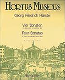 HANDEL  FOUR SONATAS OP.1/2,1/4,1/7,1/11 BARENREITER