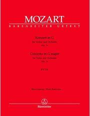 MOZART  CONCERTO NO.3 IN G-MAJOR KV 216 - URTEXT BARENREITER