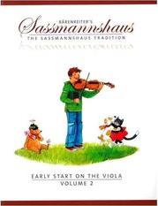 SASSMANNSHAUS - EARLY START ON THE VIOLA - VOLUME 2 BARENREITER