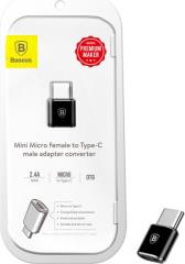 ADAPTER MICRO-USB TO USB TYPE-C BLACK BASEUS από το e-SHOP