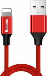 CABLE YIVEN LIGHTNING 8-PIN 2A 1.2M RED BASEUS από το e-SHOP