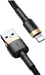 CAFULE CABLE USB FOR LIGHTNING 2.4A 1M GOLD BLACK BASEUS