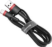 CAFULE CABLE USB LIGHTNING 2.4A 1M RED BLACK BASEUS από το e-SHOP