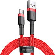 CAFULE CABLE USB TYPE-C 2A 3M RED BASEUS από το e-SHOP