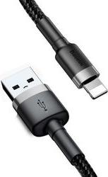 CAFULE USB-A TO LIGHTNING CABLE 18W 2.4A 0.5M GREY CALKLF-AG1 BASEUS