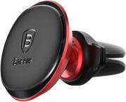 CAR MOUNT MAGNETIC WITH CABLE CLIP RED BASEUS