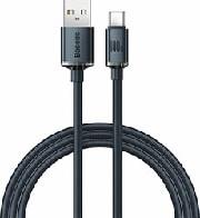 CRYSTAL SHINE CABLE USB TO TYPE-C 100W 5A 1.2M BLACK BASEUS