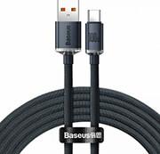 CRYSTAL SHINE CABLE USB TO TYPE-C 100W 5A 2M BLACK BASEUS