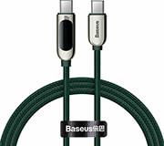 DISPLAY FAST CHARGING DATA CABLE TYPE-C TO TYPE-C 100W 1M GREEN BASEUS