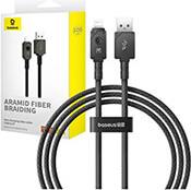 FAST CHARGING CABLE LIGHTNING EXPLORER 2.4A 1M BLACK BASEUS