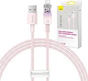 FAST CHARGING CABLE USB-A TO LIGHTNING EXPLORER SERIES 1M 2.4A PINK BASEUS από το e-SHOP