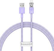 FAST CHARGING CABLE USB-A TO LIGHTNING EXPLORER SERIES 1M 2.4A PURPLE BASEUS