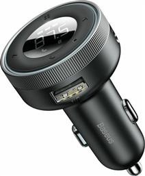 FM TRANSMITTER ΑΥΤΟΚΙΝΗΤΟΥ CHARGER BLUETOOTH ENJOY WITH LED DISPLAY BLACK (CCLH-01) BASEUS