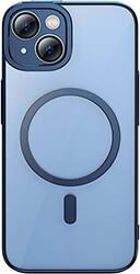 GLITTER TRANSPARENT MAGNETIC CASE AND TEMPERED GLASS SET IPHONE 14 PLUS BLUE BASEUS από το e-SHOP