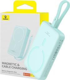 POWERBANK MAGNETIC MINI ΜΕ MAGSAFE 10000MAH - ΠΡΑΣΙΝΟ BASEUS