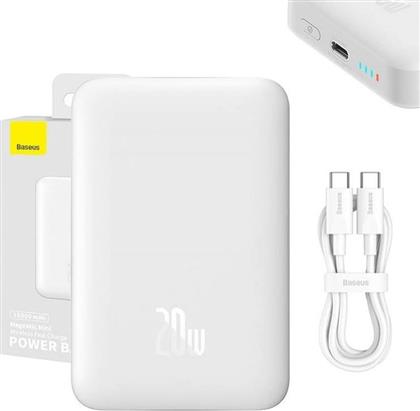 POWERBANK MAGNETIC OVERSEAS EDITION ΜΕ MAGSAFE 10000MAH - ΛΕΥΚΟ BASEUS