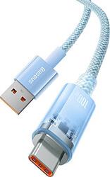 QUICK CHARGE CABLE EXPLORER SERIES USB TO USB-C 100W 2M BLUE BASEUS