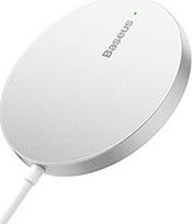 SIMPLE MINI3 MAGNETIC WIRELESS CHARGER 15W SILVER BASEUS