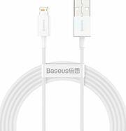 SUPERIOR SERIES USB-A TO LIGHTNING CABLE 20W 2.4A 2M WHITE CALYS-C02 BASEUS