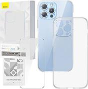 TRANSPARENT CASE AND TEMPERED GLASS SET CORNING IPHONE 13 PRO MAX BASEUS