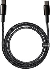 TUNGSTEN GOLD FAST CHARGING DATA CABLE TYPE-C TO TYPE-C 100W 2M BLACK NEW BASEUS