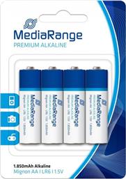 PREMIUM ΑΛΚΑΛΙΚΕΣ ΜΠΑΤΑΡΙΕΣ AA 1.5V 4ΤΜΧ MEDIARANGE