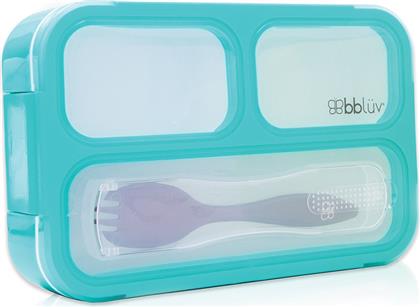 ΦΑΓΗΤΟΔΟΧΕΙΟ ΜΕ 3 ΧΩΡΙΣΜΑΤΑ ΚΑΙ ΚΟΥΤΑΛΙ BENTO BOX 11X17ΕΚ. AQUA BLUE B0123-A (ΥΛΙΚΟ: ΠΛΑΣΤΙΚΟ, ΧΡΩΜΑ: ΜΠΛΕ) - - B0123-A BBLUV