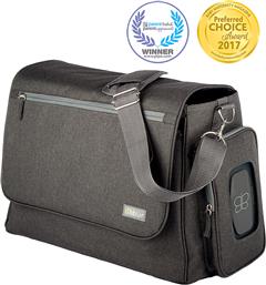 ΤΣΑΝΤΑ 48X29X27ΕΚ. ΜΕ ΑΛΛΑΞΙΕΡΑ ULTRA CHARCOAL DIAPER BAG B0133 (ΧΡΩΜΑ: ΓΚΡΙ) - - B0133 BBLUV