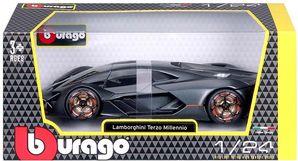 ΟΧΗΜΑ PLUS LAMBORGHINI TERZO MILLENNIO GREY ΜΕΤΑΛΛΙΚΟ ΑΝΤΙΓΡΑΦΟ 1:24 (18/21094) BBURAGO από το PLUS4U